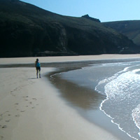 Louise on the beach